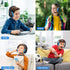 ShinePick Kids Over-Ear Gaming Headphones with Microphone and Volume Control for Kids Teens Online School (Blue)