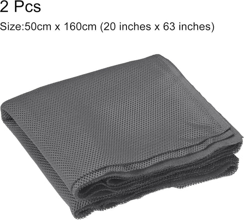 uxcell 2Pcs Dark Gray Speaker Mesh Grill Cloth (not Cane Webbing) Stereo Box Fabric Dustproof Cloth 50cm x 160cm 20 Inches x 63 Inches
