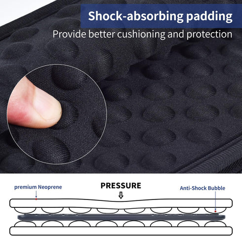 Keyboard Sleeve Case for Logitech Pebble Keys 2 K380s & K380 Bluetooth Keyboard, Shockproof Protective Neoprene Bag
