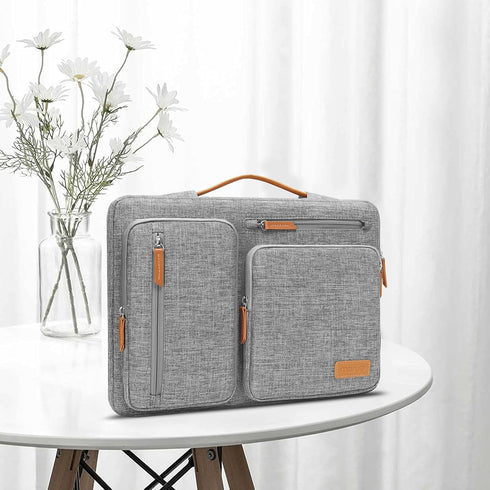 MOSISO 360 Protective Laptop Sleeve, Compatible with 17-17.3 inch Dell, HP, Lenovo, Asus, Side Open Bag with 4 Pockets