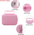 4K Digital Camera Carrying Case for Femivo/VETEK/IWEUKJLO, Travel Compact Storage Cover Bag, Pink