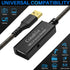 50 2.0 2ft 150ft Chipset 22AWG Active USB Extension Cable Feet, USB A Male to Female Cord (from to for Selection)