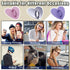 SiLnmLih 12 Pcs Metal Phone Finger Grip Hook Adhesive Heart Shaped Phone Charm Hook Smartphones Accessories Charm Loop