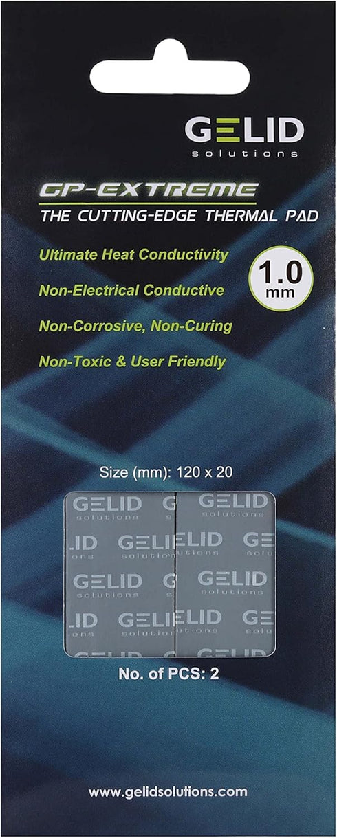 Gelid Solutions GP-Extreme 12W Thermal Pad, Excellent Heat Conduction, Easy Installation (2pcs)