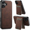 PASNEW for iPhone 17 Case,Compatible with Magsafe Wireless Charging Card Holder Wallet Leather