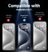 MAGIC JOHN 2 Pack for iPhone 15 Pro (6.1 inch) Privacy Glass Screen Protector, Anti-spy Tempered Glass Film, Bubble Free
