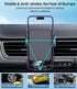 Wireless Car Charger, MOKPR 15W Fast Charging Auto-Clamping Mount for iPhone 15/14/13/12, Samsung S23/S22
