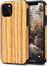 Tasikar Compatible with iPhone 11 Pro Case, Easy Grip Wood Grain Design (Teak)