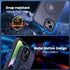 CACOE Dark Blue Magnetic Case for iPhone 13 & 14 (6.1") - Shockproof, Anti-Fingerprint, MagSafe & Car Mount Compatible.