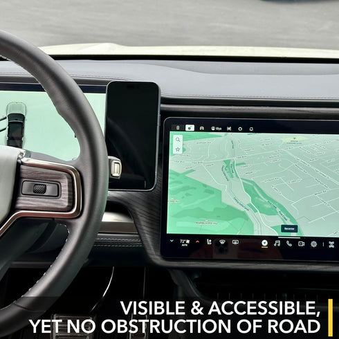 TWRAPS Dashboard Phone Mount for Rivian R1S & R1T, Compatible with MagSafe iPhone and Other Phone Cases, No Glue or