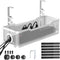 Under Desk Cable Management Tray, White Cinati Cable Organizer with Clamp for Desk Wire Management, No Damage