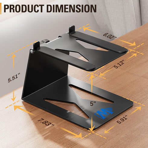 Mounting Dream Desktop Speaker Stand, Tilted Studio Monitor up to 15°, Set of 2 Bookshelf Speaker Stand