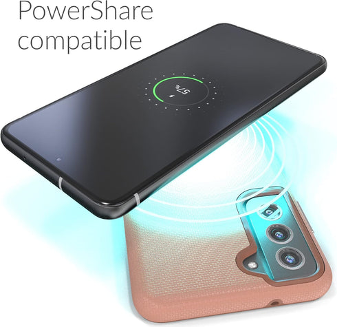 Crave Dual Guard Case for Samsung Galaxy S21 FE, Shockproof Protection Dual Layer Case - Blush