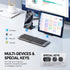 Foldable Bluetooth Keyboard with Stand Holder, Portable Wireless Phone Keyboard, Rechargeable Full Size Ultra Slim Travel Keyboard for iOS, Android, Windows, Fit Phone Pad Tablet Laptop,B088