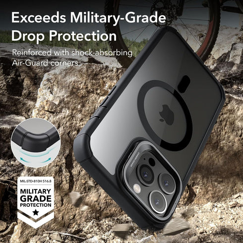 ESR iPhone 13 Pro Max Case with Stand, Compatible with MagSafe, Full-Body Military-Grade Drop Proof Case with Built-in