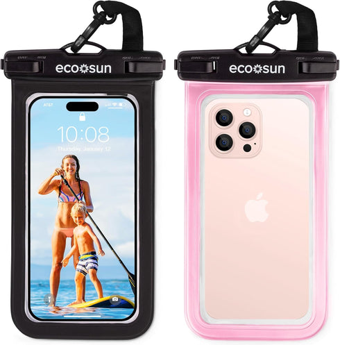 Waterproof Phone Pouch (2-Pack) — Designed in Hawaii — Fits All iPhones, Samsung Galaxy S24 & More