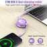HianDier 3FT USB C to iPhone Cable, Retractable 27W Fast Charging Data Sync Cord for iPhone 14/13/12/11 Pro Max