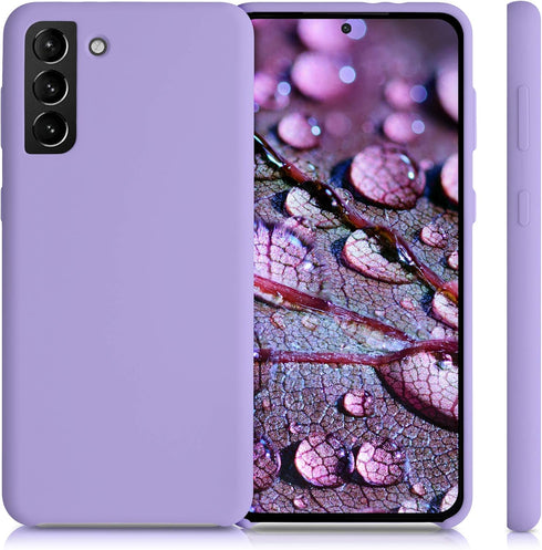 kwmobile TPU Silicone Case for Samsung Galaxy S21 Plus - Soft Finish Phone Cover in Lavender