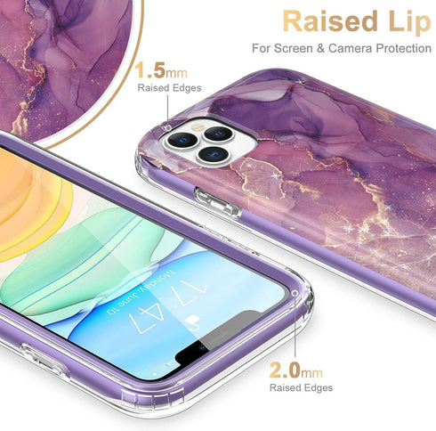 Esdot Compatible with iPhone 12 Pro Max Case - Built-in Screen Protector, Fashionable Designs for Women Girls,