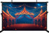 MAEQLQLM 10x8ft Circus Tent Backdrop Big Top Carnival Starry Night String Lights Vintage Background for Carnival Party