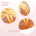 Calolin 5.7 5.1 3.1 Inches Artificial Loaf Bread, x x Fake Bread Loaf, Simulation Food PU Fake Loaves for Shop Display