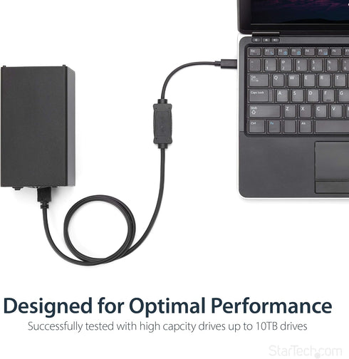 StarTech.com USB C to eSATA Cable, 3 ft, 5Gbp for HDD/SSD/ODD, USB 3.0 to eSATA Converter
