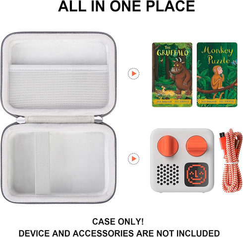 Hard Travel Case for Yoto Mini (2024 Edition) Kids Screen-Free Bluetooth Audio Player, Storage Holder Protection Case