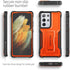 ExoGuard for Samsung Galaxy S21 Ultra 5G Case, Rubber Shockproof Full Body Cover with Built-in Kickstand