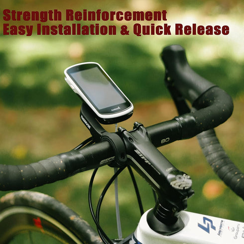 Thinvik Bike Computer Mount for Garmin Edge 1040 1030 840 830 540 530 130, Compatible with 25.4 31.8 35mm Handlebars