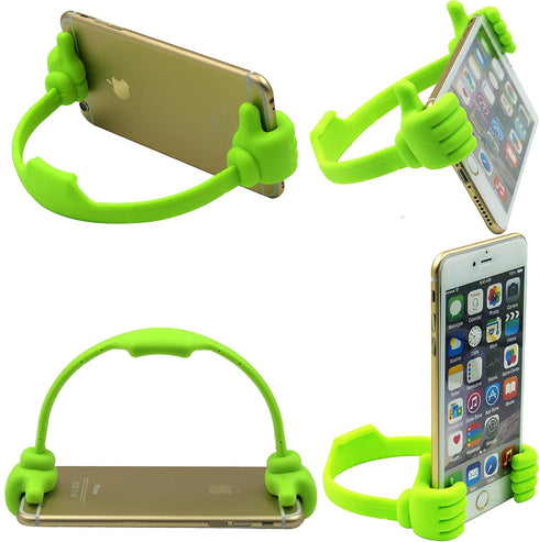 Honsky Thumbs-up Cell Phone Stand - Pack of 7, Universal Flexible Multi-Angle Holder in Assorted Colors