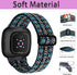 Elastic Bands for Fitbit Versa 4 & Sense 2, Adjustable Stretchy Straps Replacement for Versa 3 & Sense Bands