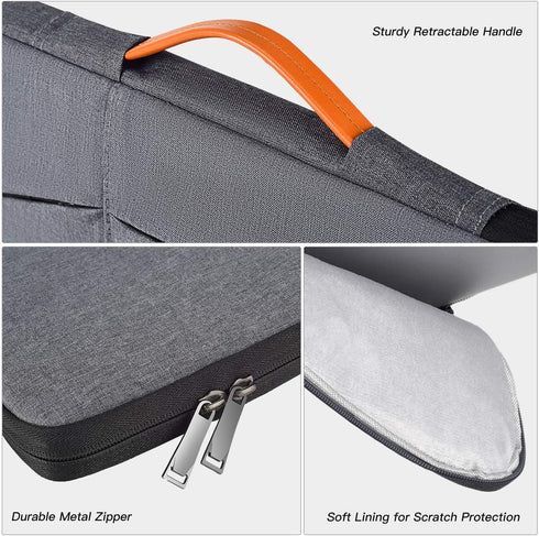 Waterproof Drawing Tablet Sleeve Case for Huion KAMVAS Pro 16, Wacom Cintiq Pro 16, Space Grey