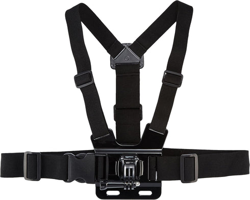 Amazon Basics Adjustable Chest Mount Harness For GoPro Camera (Compatible with GoPro Hero Series), Black