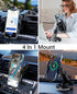 Wireless Car Charger, 15W Fast Auto-Clamping Charger for iPhone 15 14 13 12 11 Pro Max, Samsung Galaxy S23 Ultra S22