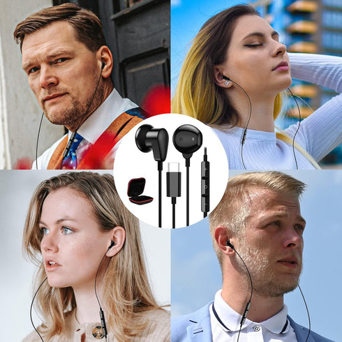 ACAGET USB Type C Headphones for Samsung S23 S22 Ultra S21 Plus A35 A54 Galaxy Z Fold 5 Flip 6 Wired USB C Earbuds