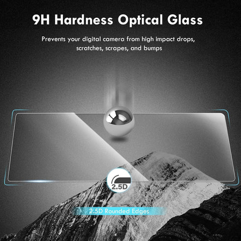 Rieibi DC-GH7 S1II S1IIE S1RII DC-G97 GH7 G97 0.25mm 9H Screen Protector for Lumix Lumix Camera, Tempered Glass Film