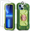 iPhone 14 & 13 Case, Avocado, Heavy-Duty Shockproof Military Grade Rugged Cover with Ring Stand and Screen Protectors