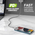 Scosche HDi3B4WT-SP Strikeline 4-ft Heavy-Duty MFi Certified Fast Charging Cable, USB-A to Lightning, White