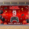 Level 9 Unlocked Backdrop Banner Decorations for Video Game Happy 9th Birthday for Boys Kids