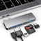 RayCue 6 in 1 USB-C Hub Adapter for MacBook Pro/Air M1 M2 M3 2023 2022 2021 with 3 USB 3.0 Ports