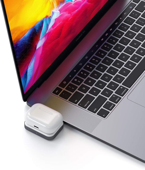 Satechi USB C Wireless Charging Dock - Compatible with Apple AirPods Pro 2/1 & AirPods Gen 3/2/1 with Wireless Charging