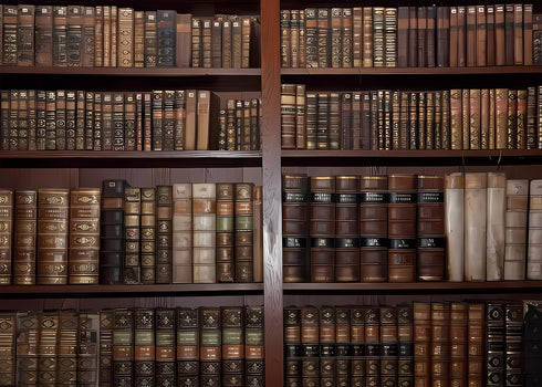 Arrolin 7x5ft Vintage Bookshelf Backdrop Medieval Library Bookshelf Backdrop for Photography Students Teacher Back