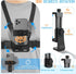 Phone Chest Strap Mount for POV/VLOG Videos, Chest Harness Holder Compatible with iPhone 13 12 11Pro Max Plus,Samsung,GoPro Hero 9, 8, 7, 6,AKASO,Action Camera and Cell Phone Video Shoot Accessories