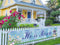 He is Risen Fence Banner, Easter Christian Cross Lily Eggs Religious Party Photo Booth Outdoor Decoration
