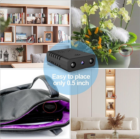Smallest Wireless Wifi Spy Camera, HD1080P Mini Camera, Baby Monitor Camera for Inside Home