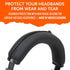 WC BandZ Virtuoso V2 Silicone Headband Cover for Corsair Virtuoso Headphones, Machine Washable, Black