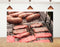 KeyWork 8x8ft Smoky BBQ Meat Assortment Backdrop Sausages Beef Slices Photography Background for