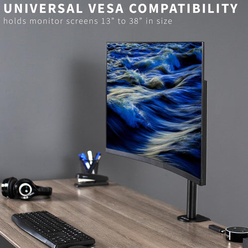 VIVO Heavy Duty Desk Mount Stand for 13 to 38 inch LCD Monitor, Holds Standard to Ultrawide Screen
