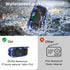 Portable NOAA AM FM Bluetooth Emergency Weather Radio, Hand Crank Solar, 5000mAh Battery, Waterproof, Flashlight, Phone