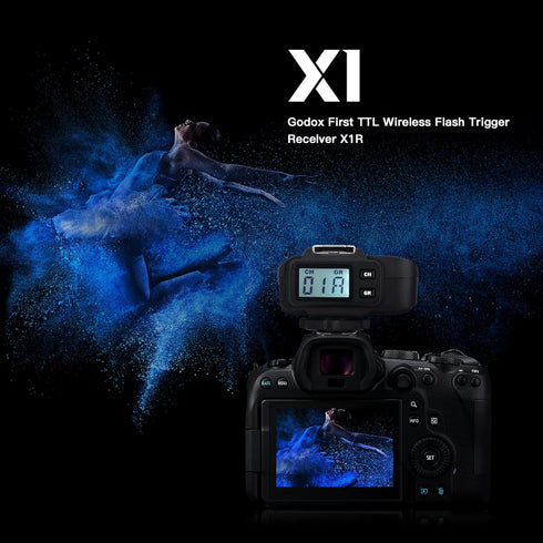Godox X1R-C E-TTL 2.4G Wireless Remote Flash Trigger Receiver, Compatible for Canon Camera, 1/8000s, 32 Channels